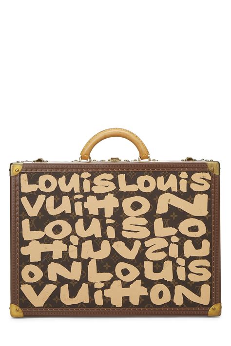 monogram graffiti canvas trunk